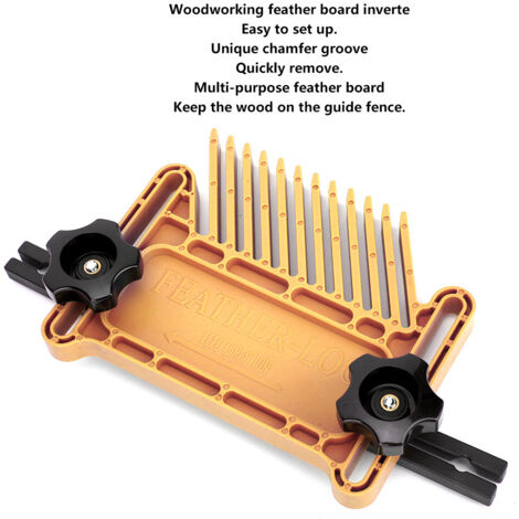 Federbrett für Holz mit einzigartiger abgeschrägter Nut, gelber B-Stil, Zubehör für Elektrowerkzeuge.
