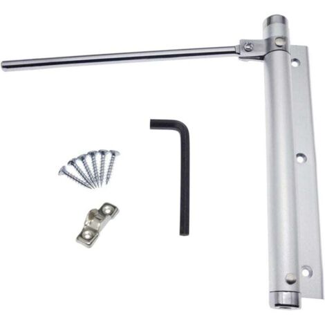 Federtürschließer, Türschließer aus Aluminiumlegierung, einstellbare, oberflächenmontierte automatische Schließvorrichtung, 45 kg (1 Stück)