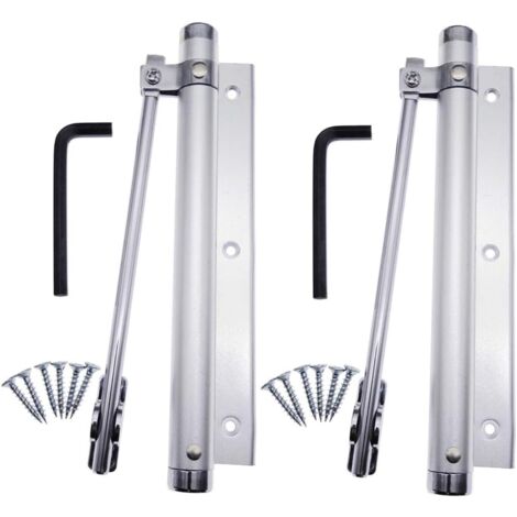 Federtürschließer, Türschließer aus Aluminiumlegierung, für den Haushalt, verstellbar, zur Oberflächenmontage, automatischer Türschließer, 45 kg (2 Stück)