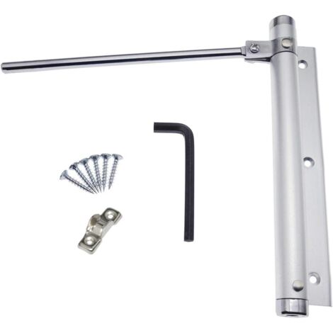 Federtürschließer, Türschließer aus Aluminiumlegierung, verstellbare, oberflächenmontierte automatische Schließvorrichtung, 45 kg (1 Stück)