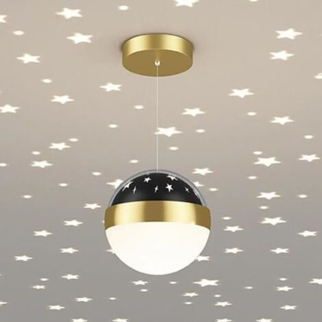 fée étoile suspension globe lampe suspendue étoile projecteur chambre d\'enfant plafonnier luminaire 12W LED suspension lumières