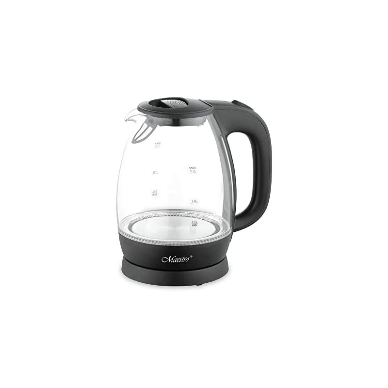 Feel-Maestro MR-063 black tetera eléctrica 1,7 L 2200 W Negro