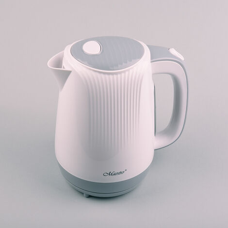 Feel-maestro mr042 weißer Wasserkocher 1,7 l grau, white 2200 w