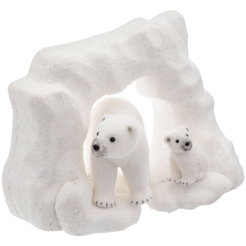 Déco de Noël Arche Banquise Ours & Ourson 30 x 40 cm - Feeric Christmas