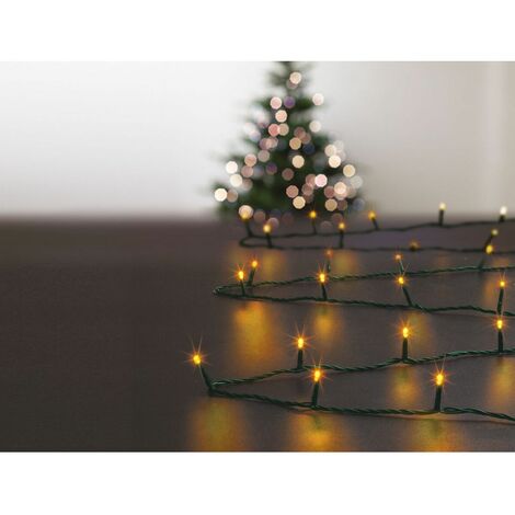 Feeric Christmas - Guirlande lumineuse Extérieur programmable 3.50 mètres 48 LED Blanc chaud - Blanc