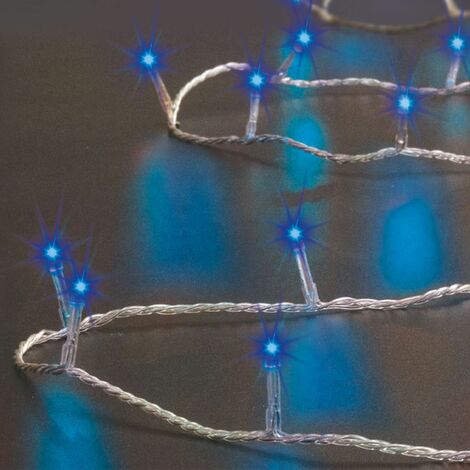Feeric Christmas - Guirlande Lumineuse Intérieure et Extérieure 20 mètres 200 LED Bleu et 8 jeux de lumière - Bleu