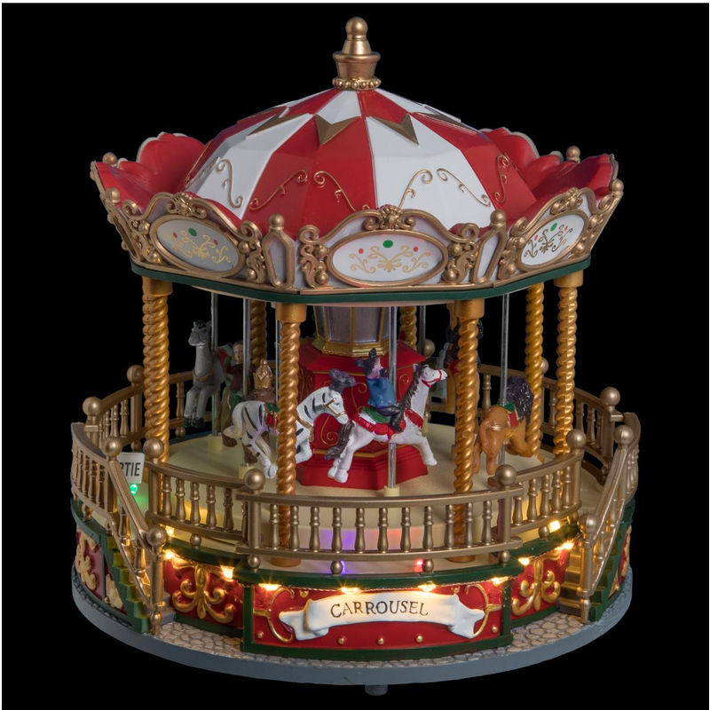 Feeric Christmas - Manège de Noël lumineux, animé et musical Carrousel