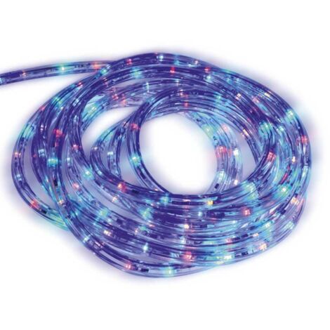 Fééric Lights And Christmas – Cordon lumineux LED extérieur étanche 24 mètres – 8 jeux de lumière – Alimentation 230V – PVC et caoutchouc
