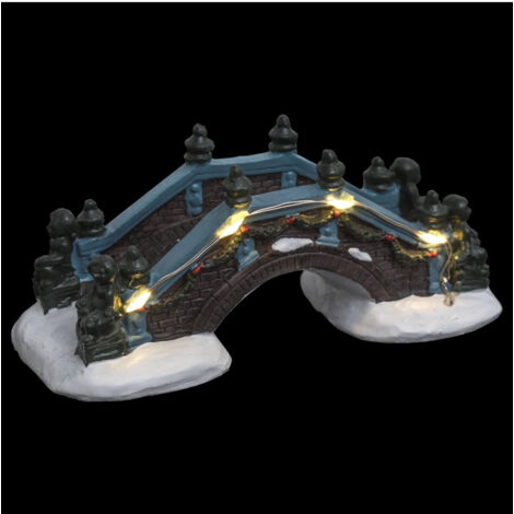 Fééric Lights And Christmas – Pont lumineux LED pour Village de Noël – H. 5,5 cm – Fonction fixe – Utilisation intérieure – Décoration festive