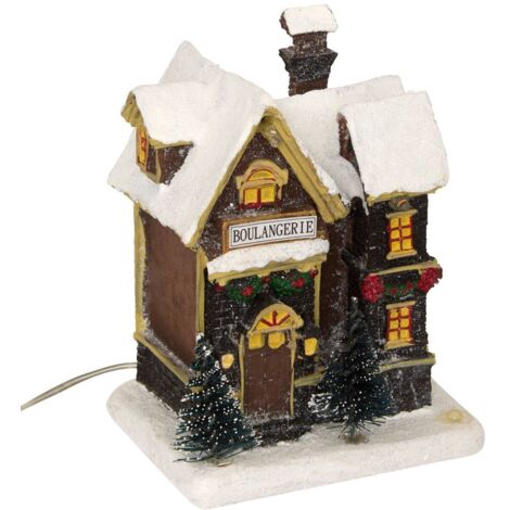 Fééric Lights And Christmas – Sujet lumineux magasin de Noël 3 - 5 LED assortis – Longueur 10.20 cm – Poids 0.21 kg – Décoration festive pour intérieur