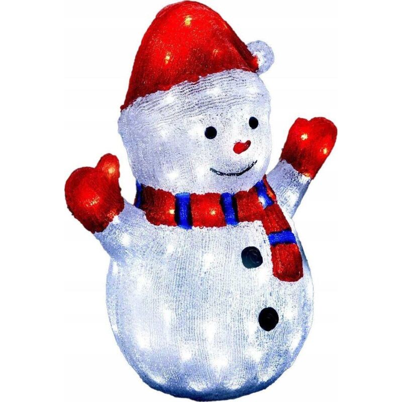Fééric Lights And Christmas Feeric Lights Leuchtender Schneemann Weiß 39x25, 2x48 Cm