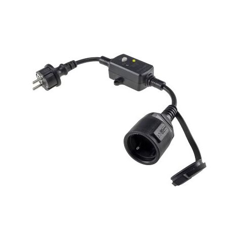 Fehlerstromschutzadapter 230V, Schutzkontakt, 30mA IP44