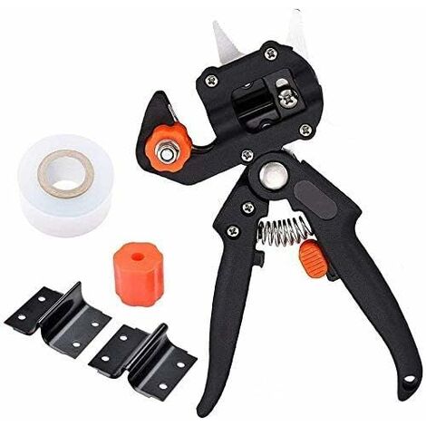 Fei Yu à greffer 2 en 1 pour Outils de greffe et d'élagage d'arbres de Jardin avec 3 Lames remplaçables et Rouleaux de Ruban de greffe