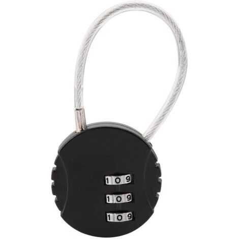 Cadenas à Combinaison 4 Chiffres Résistant Aux Intempéries - Serrure En U Antivol Avec Alarme