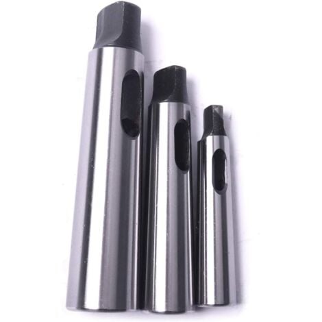 Fei Yu Cône Morse douille de perçage Réduction adaptateur pour tour de fraisage (MT1 à MT2, MT3 à MT2, MT3 à MT4,3pcs)