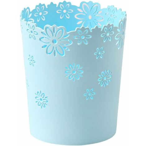 Fei Yu Corbeille à Papier Poubelle Decorative Corbeille Vintage pour Cuisine, Salle de Bain, Salon, Chambre, Bureau, Café - Bleu
