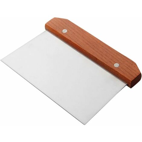 Fei Yu Coupe De Pâtes En Acier Inoxydable Couteau De Cuisine Manche En Bois Coupe-pâte En Acier Inoxydable Pâte À Pizza Nouilles Gâteau Grattoir Coupe Outils De Cuisson Ustensiles De Cuisine