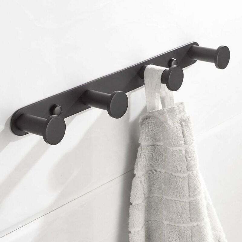 Fei Yu Crochet pour serviette mural Crochets pour manteau avec crochets Acier inoxydable 304 Support mural porte-serviettes Crochets pour portes de