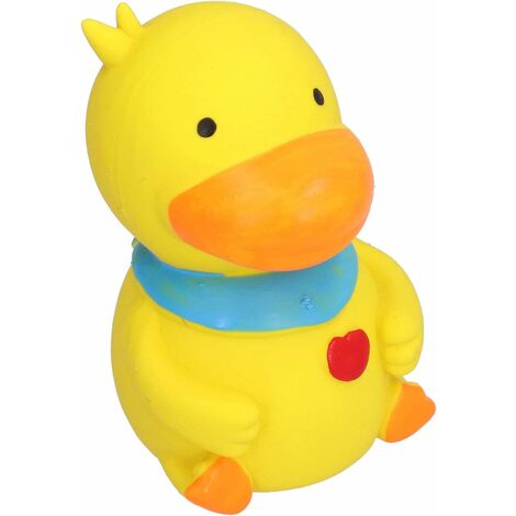 Fei Yu Jouets en latex pour chien de canard, matériaux de sécurité amusants jouets interactifs jouet pour chien de canard belle forme pour la maison pour animal de compagnie pour les jours pour(jaune)