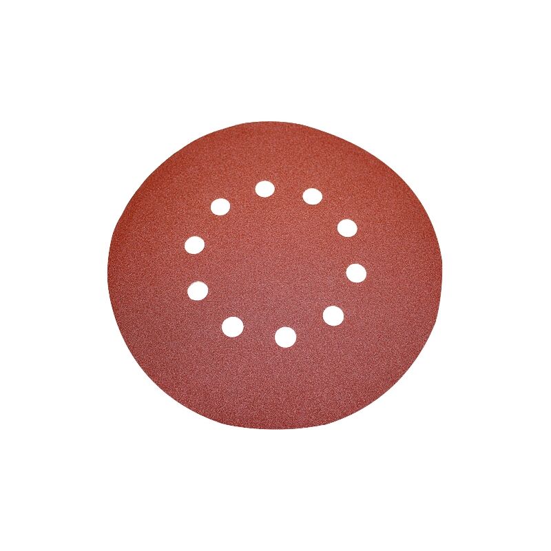 Abrasif Ponceuse Murale 225 mm - Grain 240 - Lot de 10 Disques Velcro Feider ABFPG710T-240