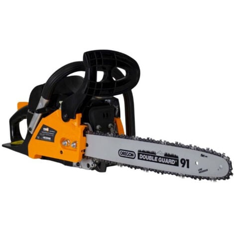 FEIDER Tronçonneuse thermique 41 cm³ 40 cm - Guide et chaîne OREGON - démarrage manuel avec lanceur FTRTPRO40