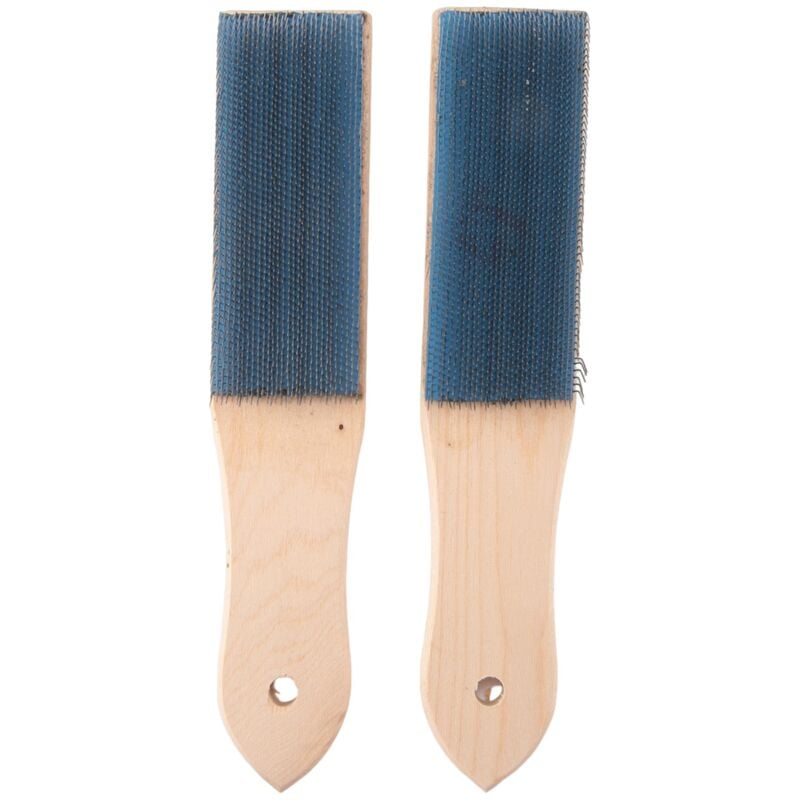 Image of Feile Kartenbürste Stahlreiniger Entfernen von Metallsplittern Reinigung 8,26 Zoll Länge, 2 Stück