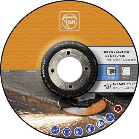 Fein  10x  disco  sgrossatura  Ø  125  mm  -  63703005010