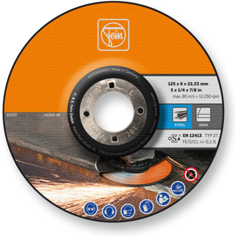 Fein 10x Schruppscheibe Ø 125 mm - 63703005010