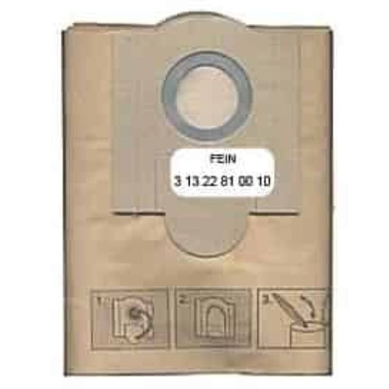 5x Sac à poussière Dustex 40 - 31322810010 - Fein