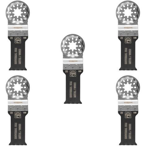 Fein 5x E-Cut Lame de scie universelle Starlock 28 mm - 63502222230