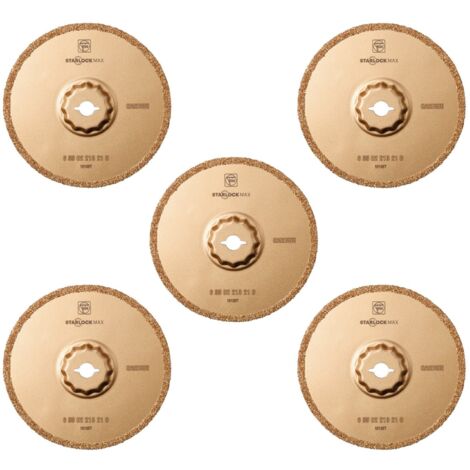Fein 5x Lames de scie carbure StarlockMax 105 mm - 63502213230