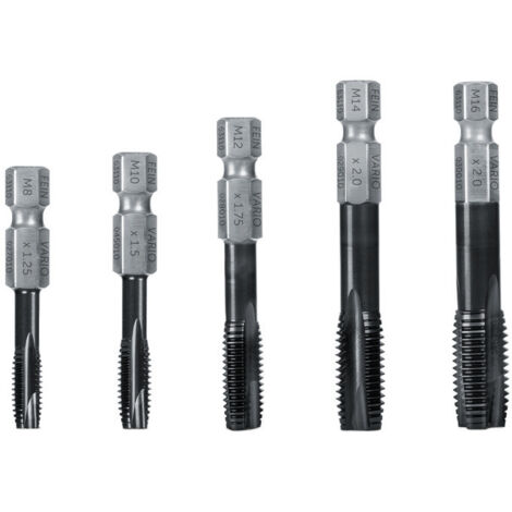 Fein 63110046010 Punta filettata M8, M10, M12, M14, M16 HSS 5 pz.