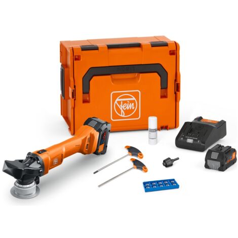 Fein Akku-Kantenfräse AKFH 18-5 AS Basis Set Fase / 2x 8,0 Ah Akku ProCORE + Ladegerät im Koffer - 71380563000