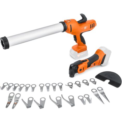 Fein Akku-Kartuschenpresse und Akku-MultiMaster AKP 18-600 AS Autoglaser-Set ohne Akku und Ladegerät
