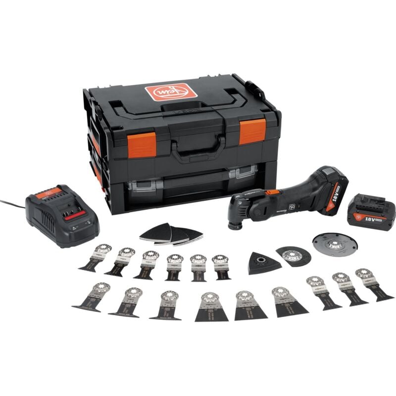 Akku-MULTIMASTER amm 700 Max Top as black edition / 2x 4,0 Ah batterie + chargeur en L-Boxx - 71294161000 - Fein