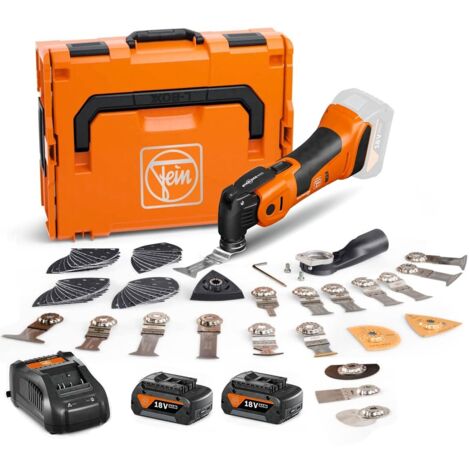 Fein AMM700 Max Top Select 18V Brushless Multi Tool With 2x 4Ah AMPShare Batteries