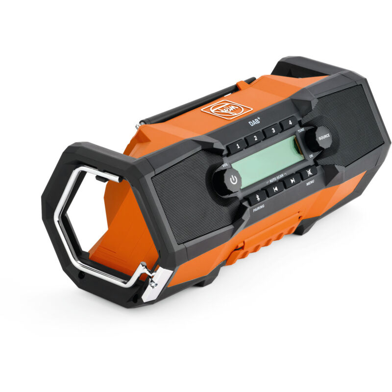 Fein - Radio sans fil arad 18 bc AMPShare - Radio de chantier numérique - Robuste, Mobile - 2 Haut-parleurs 15W, Radio dab+, Bluetooth, fm et aux