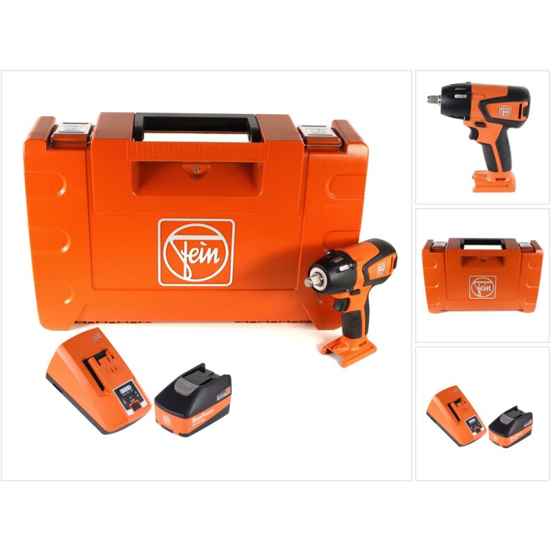 

FEIN ASCD 18-300 W2 Select Llave de impacto a batería 18V en maletín de transporte + 1x Batería 5,2 Ah + Cargador ALG 80