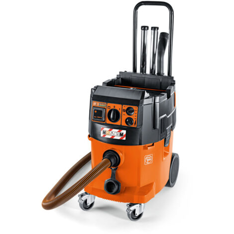 Fein – Aspirateur professionnel eau/poussière 1380W – Dépression 254 mbar – Bac 35L – Nettoyage filtre automatique – Pour poussières nocives classe M - 220-240V50-60H