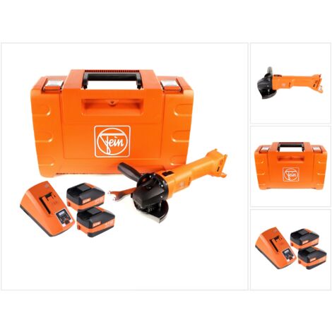 FEIN CCG 18-125 BL Meuleuse d'angle sans fil 18V 125mm ( 71200262000 ) + Coffret de transport + 2x Batteries 6,0 Ah + Chargeur