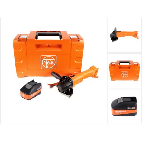 FEIN CCG 18-125 BL Meuleuse d'angle sans fil 18V 125mm ( 71200262000 ) + Coffret de transport + 1x Batterie High Power 5,2 Ah - sans Chargeur