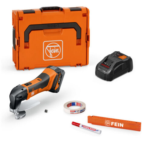 FEIN Cisaille à tôle sans fil jusqu’à 1,6 mm ABLS 18 1.6 E AS Set 1x 5 Ah