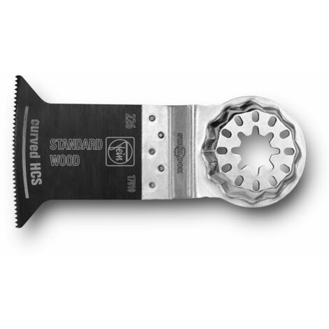 FEIN E-Cut C HCS Standard Curva, Lama da taglio, Conf. 1 pz., Larghezza 35 mm, Lunghezza 55 mm, Attacco Starlock, Lama da taglio curva con dentatura stretta