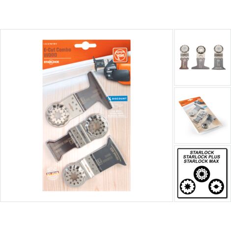FEIN E-Cut Combo Starlock Wood Sägeblatt Set 3 tlg. ( 35222967080 )