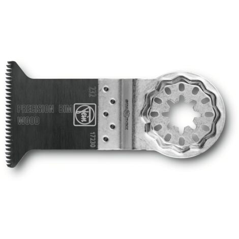 FEIN E-Cut Lama da taglio di precisione, Conf. 10 pz., Larghezza 50 mm, Lunghezza 50 mm, Attacco Starlock, Lama bimetallica con dentatura giapponese su due file