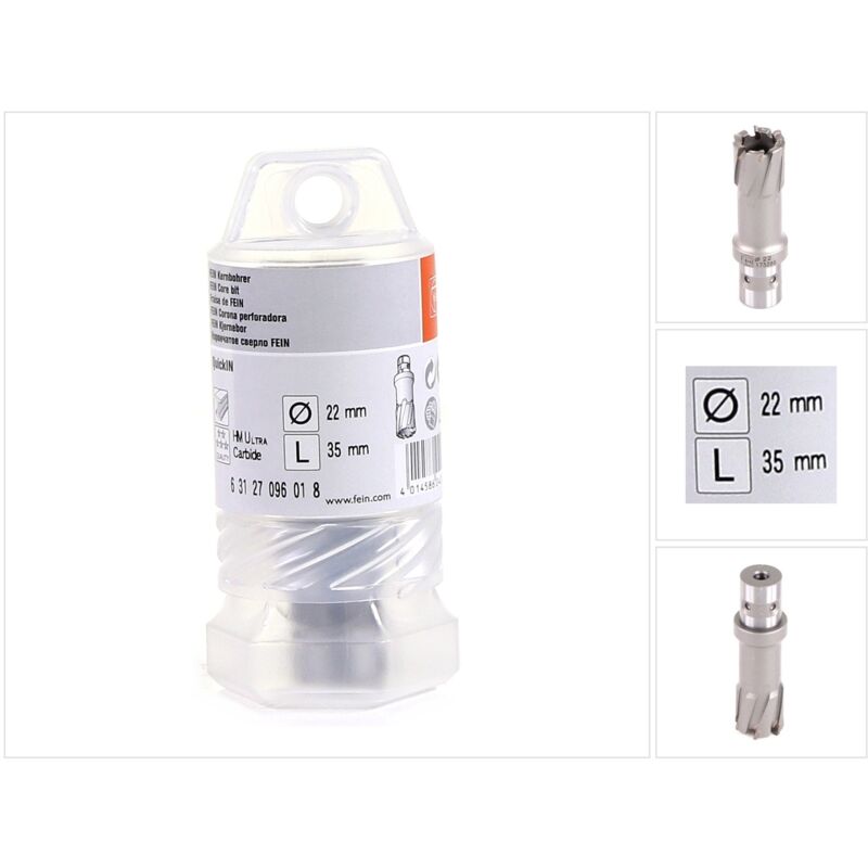 Fein - HM-Ultra 35 QuickIN 63127096018 Punta di foratura 22 mm 1 pz.