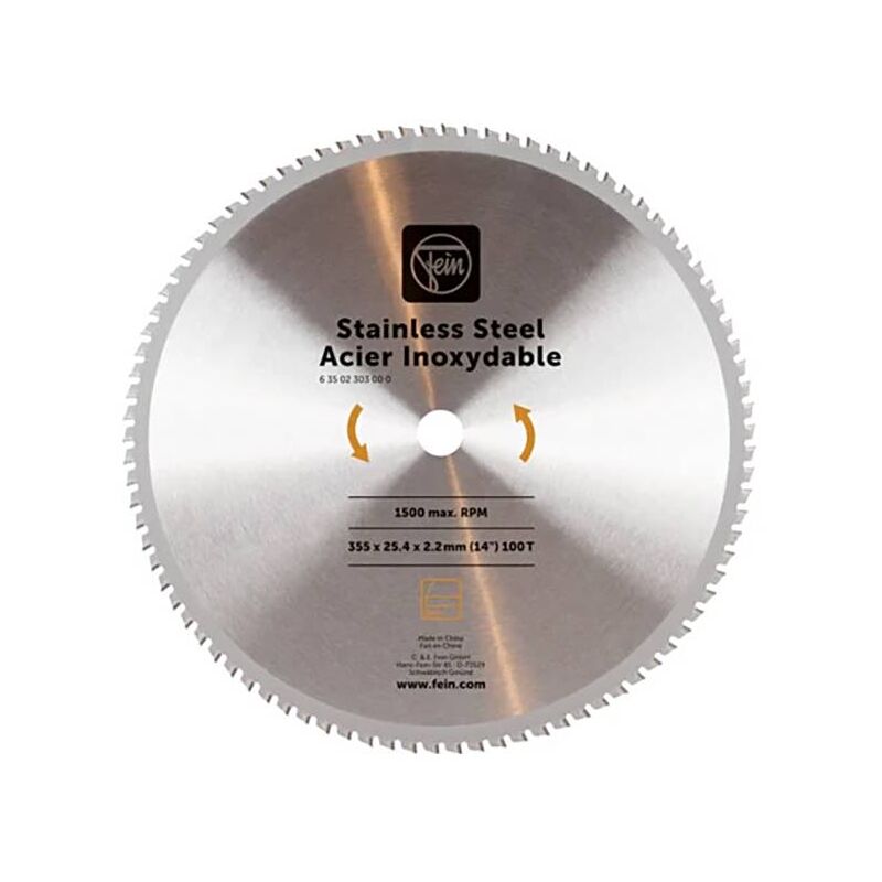 Fein - Lame de scie pour acier inoxydable 63502303000 A579473