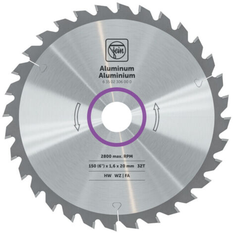 Fein Lame de scie circulaire portative pour aluminium et autres métaux non ferreux
