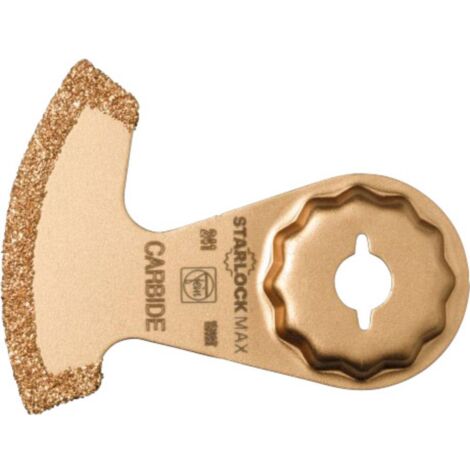 Fein – Lame d'outil multifonction carbure de tungstène – Pour joints en marbre et résine époxy – Emmanchement StarlockMax – Largeur de coupe 2,2 mm - W746421