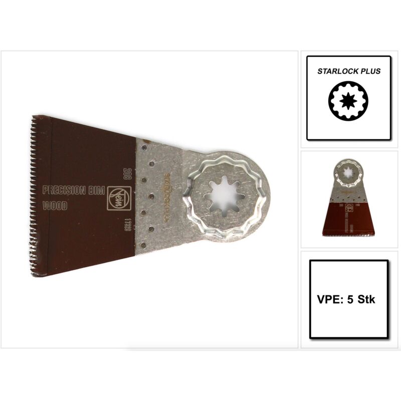 Fein - Lame de scie oscillante de précision E-Cut Starlock+ bim 63502208230